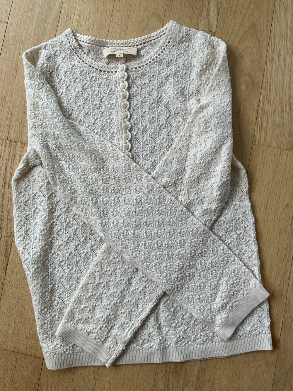 Sezane Alexa Jumper Ecru - Size S